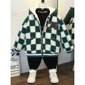 Versatile Fashion Trend Warm Jacket Clothing (Option: Green-XL)