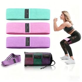 Resistance Bands Loop Set Of 3 Exercise Workout Crossfit Fitness Yoga Booty Band (Option: A)