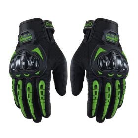 Racing Motorcycle Motorbike Motocross Riding Dirt Bike Full Finger Sports Gloves (Option: Green-M)