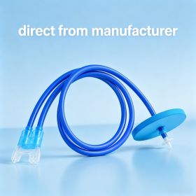 Splash-Proof Dry-Top Diving Snorkel Leak-Resistant Silicone Underwater Breathing Valve For Safe Submerged Diving,Free Nose Clip Included (Option: Premium 59in Dual Tube)