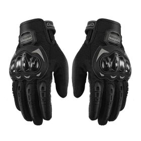 Racing Motorcycle Motorbike Motocross Riding Dirt Bike Full Finger Sports Gloves (Option: Black-XL)