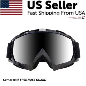 Motocross Goggles Racing Off-Road Dirt Bike ATV UTV BMX MX XC Motorcycle Eyewear (Option: Black)