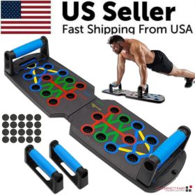 28 in 1 Push Up Rack Board System Fitness Workout Train Home Gym Exercise Stands (Option: Default Title)