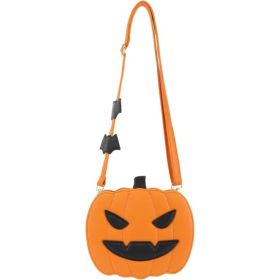 Novelty Pumpkin Purse,Halloween Pumpkin Crossbody Bag,Horror Halloween Funny Purses Handbags (Option: Orange)