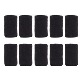 Hand And Finger Joint Protectors,Finger Sleeves Black Sport Finger Brace Protector Compression Sleeve Breathable Elastic Thumb Sleeves Thumb Spli (Option: Black)